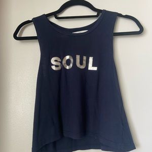 SoulCycle Silver Foil Tank